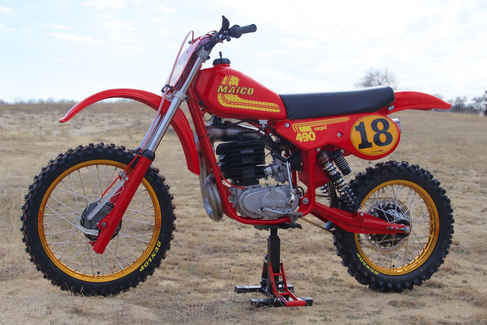 a ’81 Maico Mega 2 motocross motorcycle