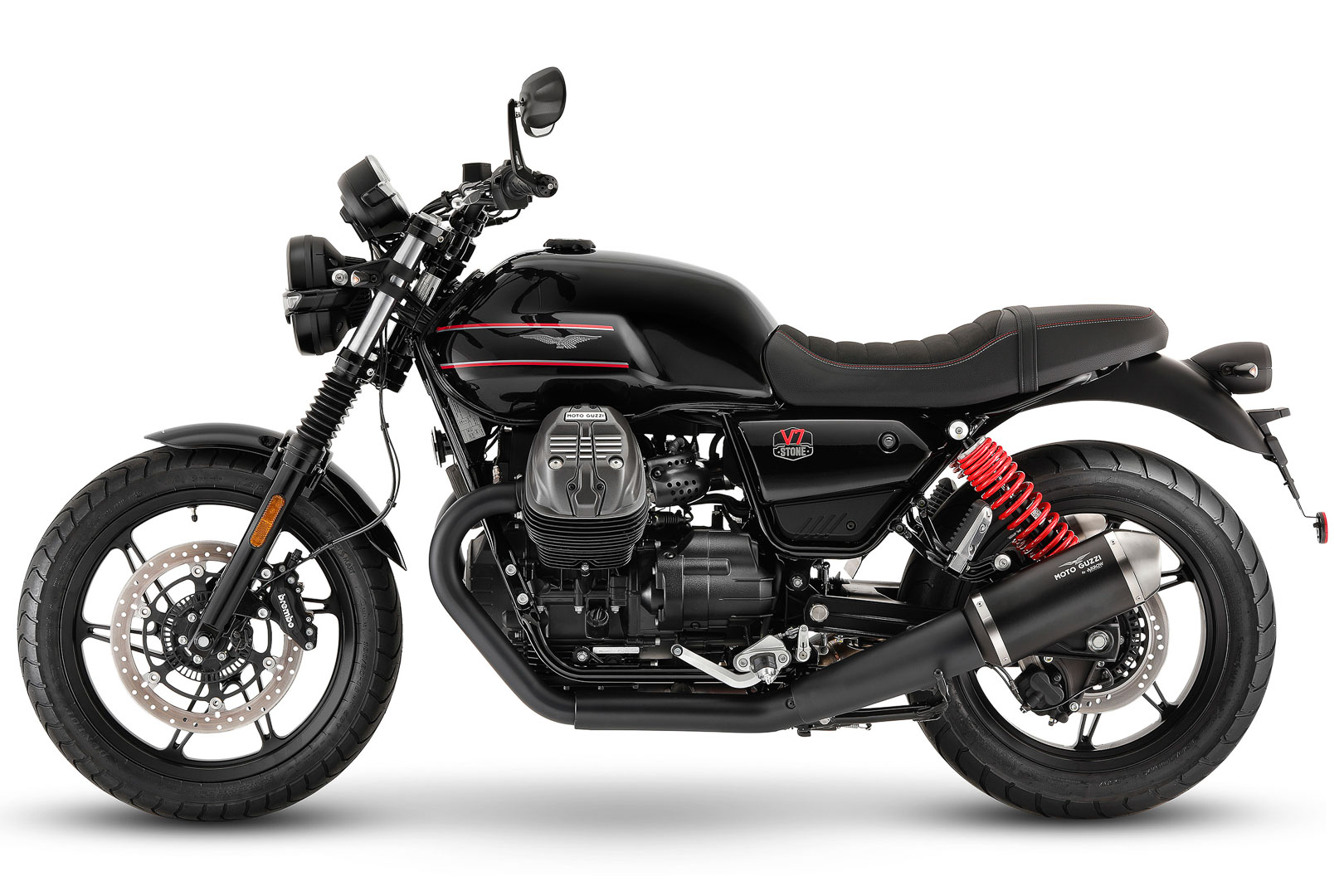 Moto Guzzi's V7 Stone Special Edition. media sourced from Ultimate Motorcycling.