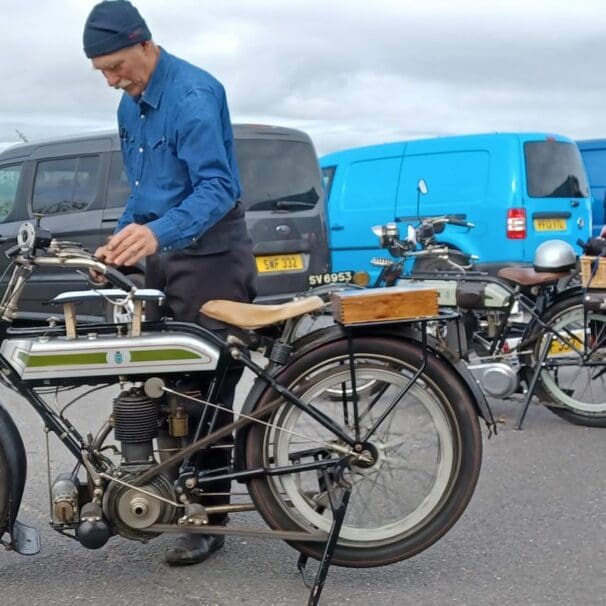 A view of the bikes (and riders) connected with the Vintage Motor Cycle Club. Media sourced from the VMCC's Facebook page.