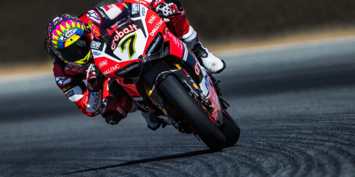 A rider leaning into the approaching curve. Media sourced from Fuel Curve.
