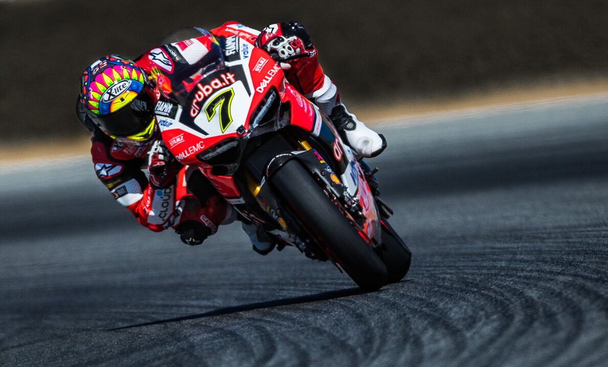 A rider leaning into the approaching curve. Media sourced from Fuel Curve.