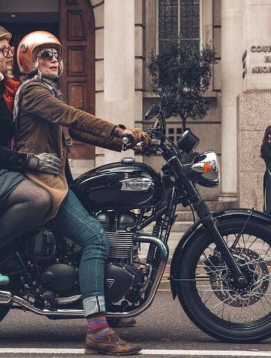 Two British motorcyclists. Media sourced from RideApart.