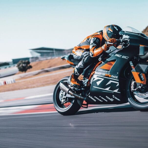KTM's all-new 2023 RC 8C. Media sourced from KTM.