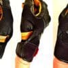 Three images showing fit of Racer USA Women's Pitlane Gloves from different angles