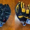 Photos showing front and back sides of Racer USA Women's Pitlane Gloves