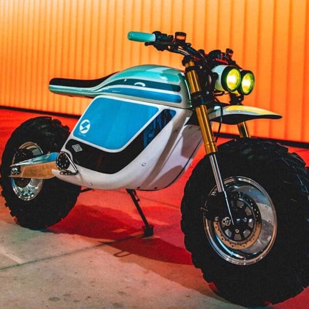 'The Revival Grunt,' a custom build completed by Revival Cycles for electric off-roading motorcycle brand Volcon. Media sourced from Revival Cycles.