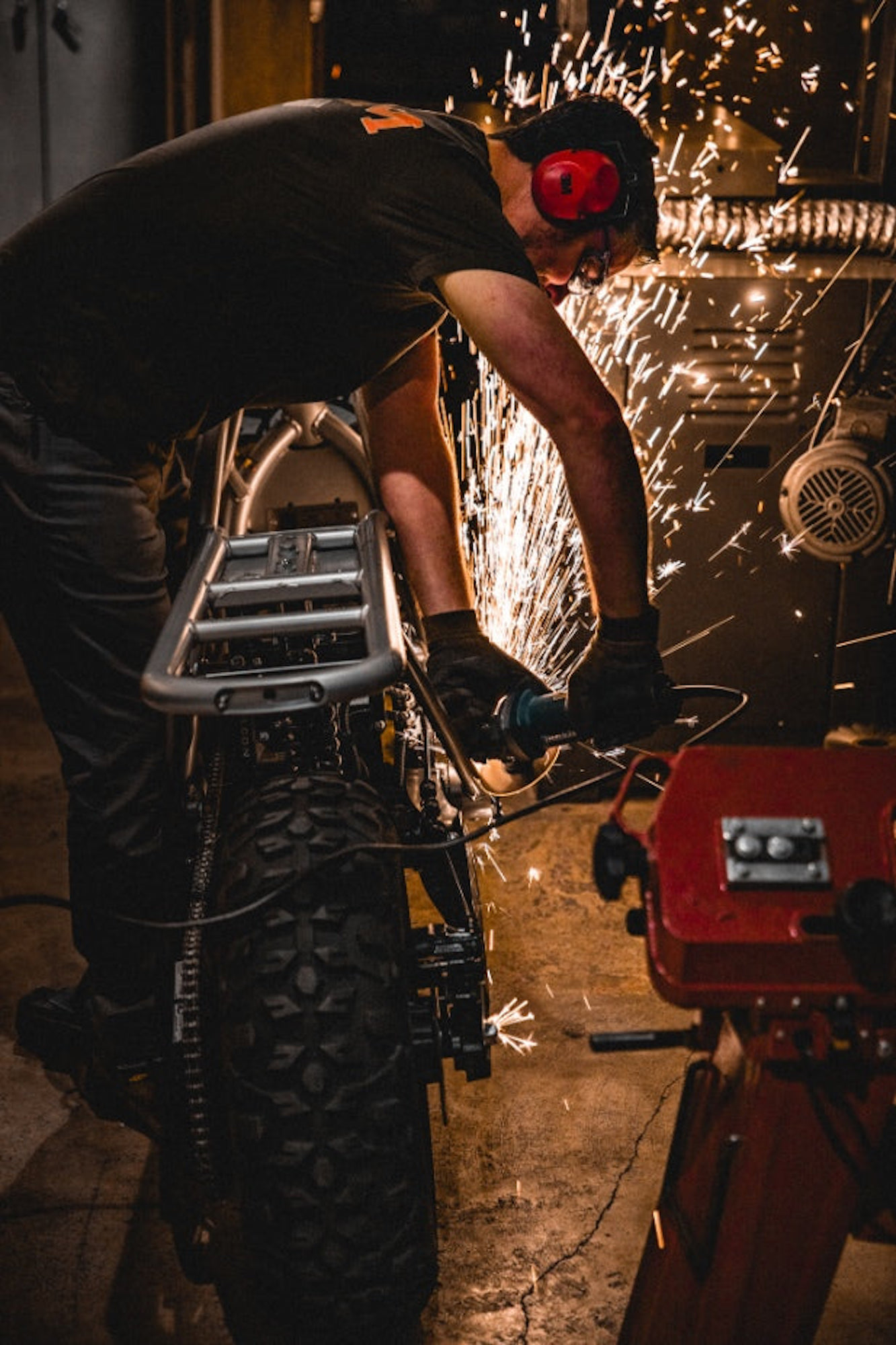 'The Revival Grunt,' a custom build completed by Revival Cycles for electric off-roading motorcycle brand Volcon. Media sourced from Revival Cycles.