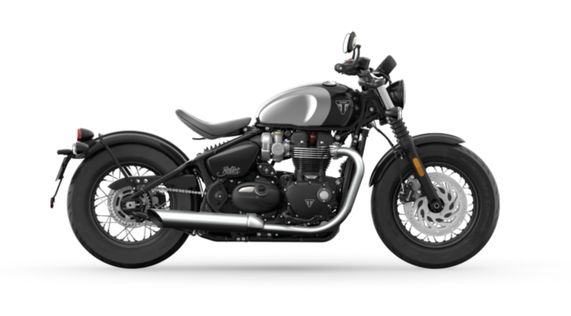 The Bonneville Bobber Chrome Edition. Media sourced from Triumph. 