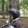 Sena Impulse Modular Smart Helmet on author with chin bar raised