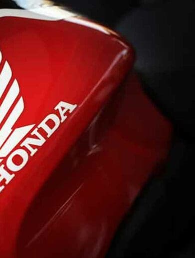 the side of a Honda tank. Media sourced from Telegraph India.