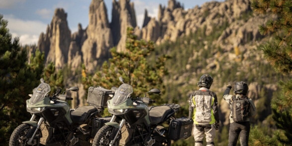 A motorcyclist enjoying a Backcountry Discovery route. Media sourced from BDR.