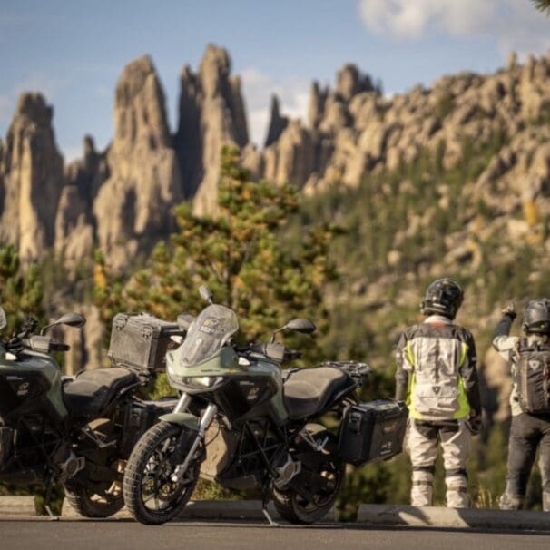 A motorcyclist enjoying a Backcountry Discovery route. Media sourced from BDR.