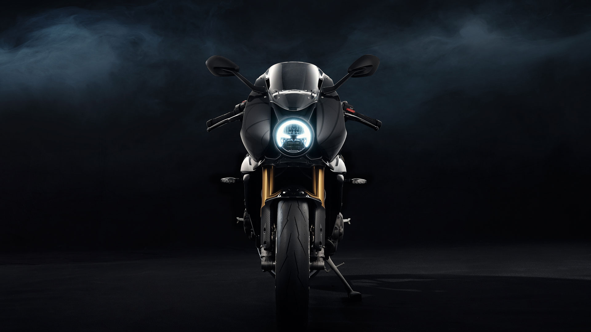 Triumph's Bond edition of their Speed Triple 1200 RR. Media sourced from Triumph's webpage.