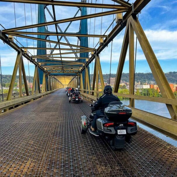 The Road Warriors Foundation, with use of Can-Am's Spyder machines. Media sourced from CycleWorld.