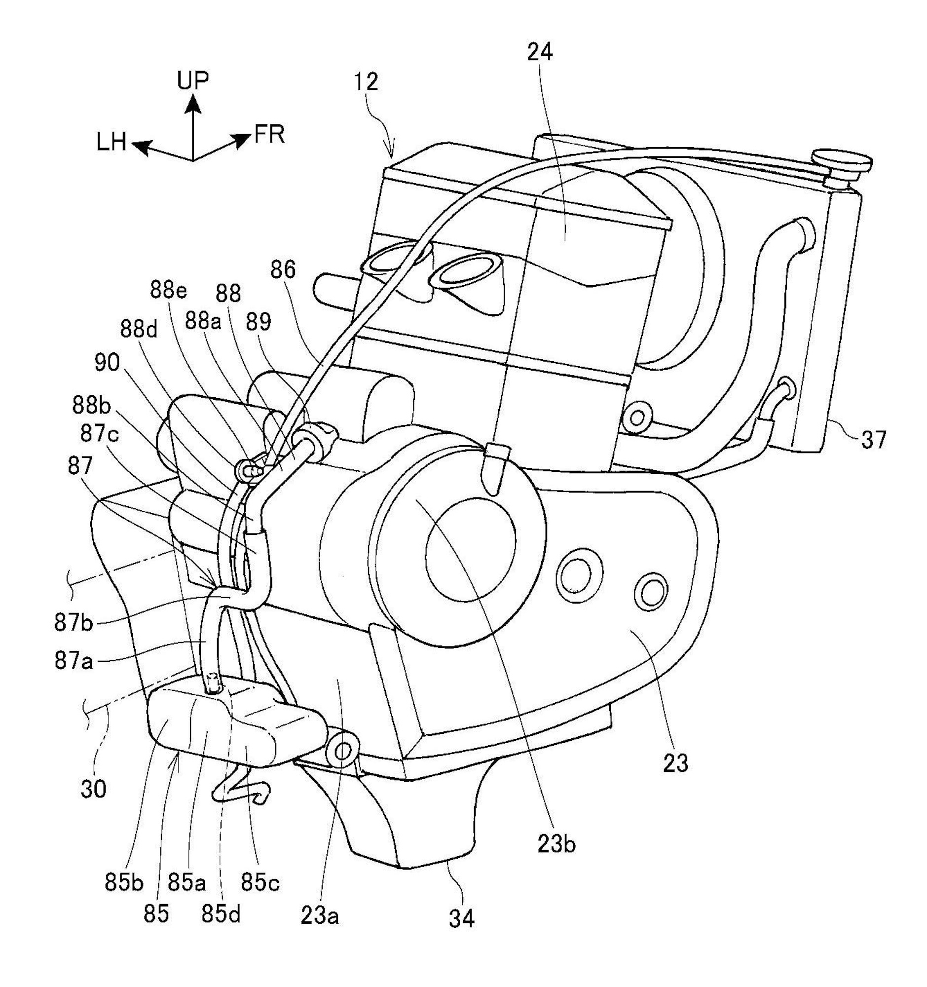 New patent images showing additional details on the upcoming Transalp XL750. Media sourced from CycleWorld.