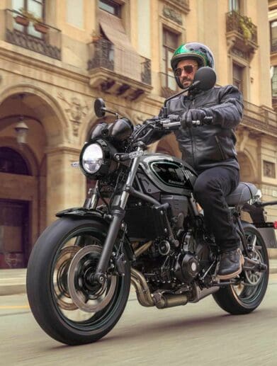 Kawasaki's 2023 Z650RS. Media sourced from Motorcycle Cruiser.