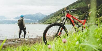 Ebike on a beach