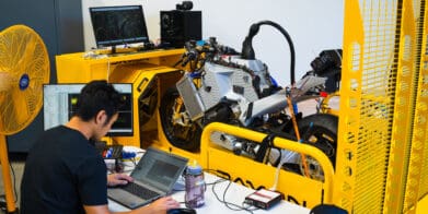 A Damon Motors machine undergoing testing. Media sourced from Damon Motors.