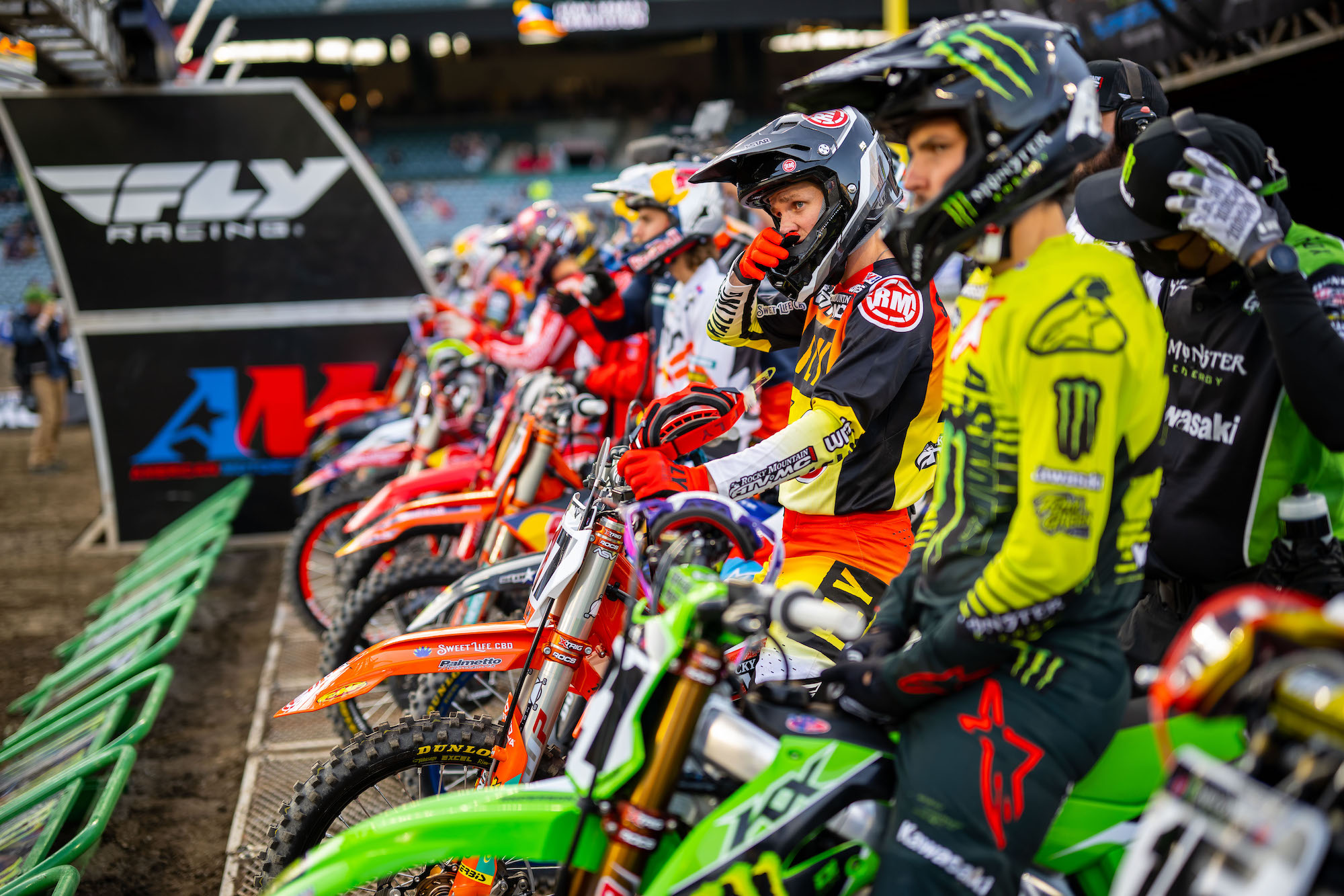 A lineup of riders ready to show their stuff. Media sourced from Motorsport NewsWire. 