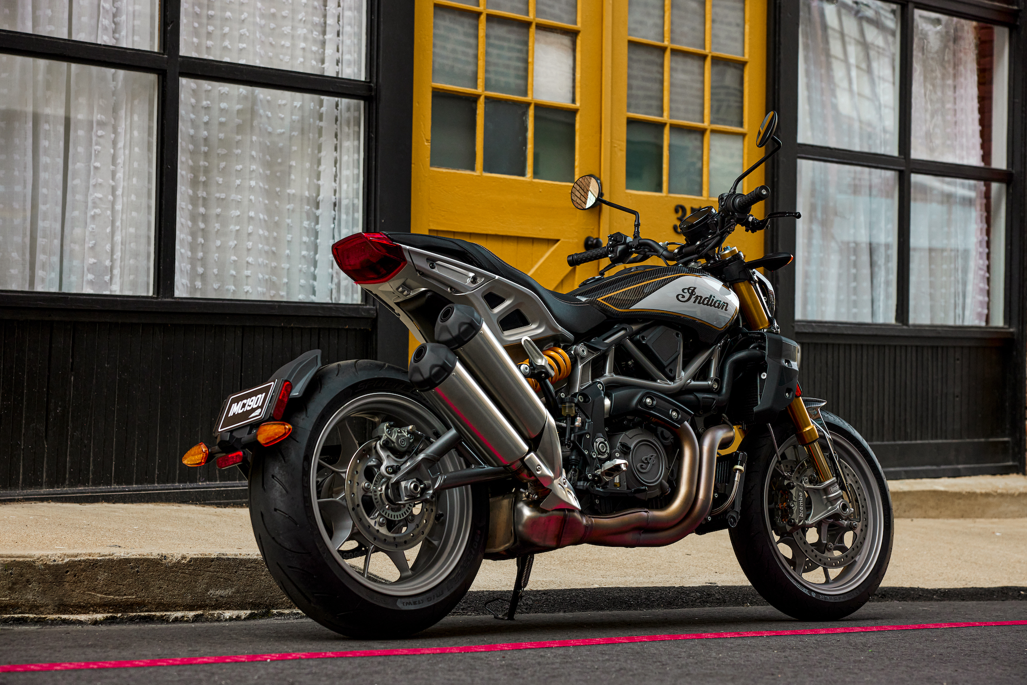 Indian's FTR R Carbon. Media sourced from Indian Motorcycles.