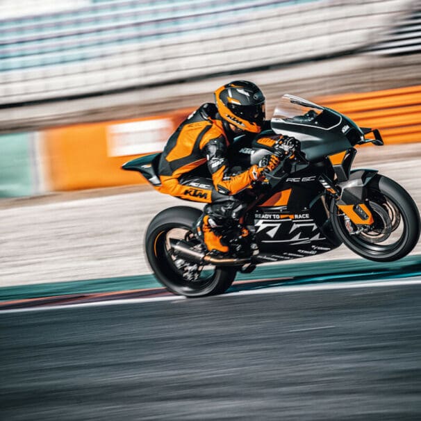 KTM's monstrosity: The beautiful RC 8C. Media sourced from KTM's press release.