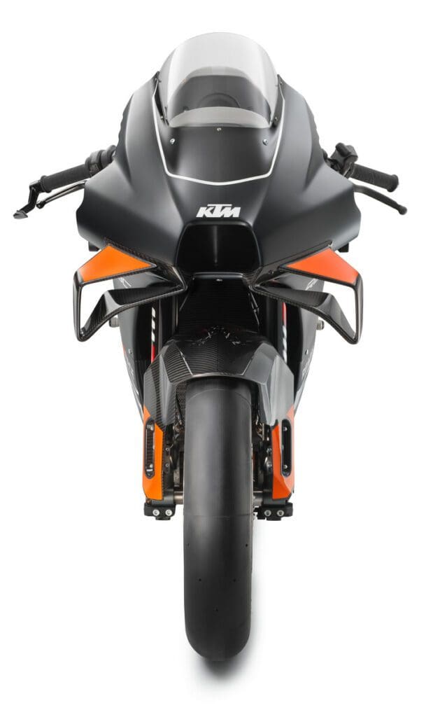 KTM's monstrosity: The beautiful RC 8C. Media sourced from KTM's press release.