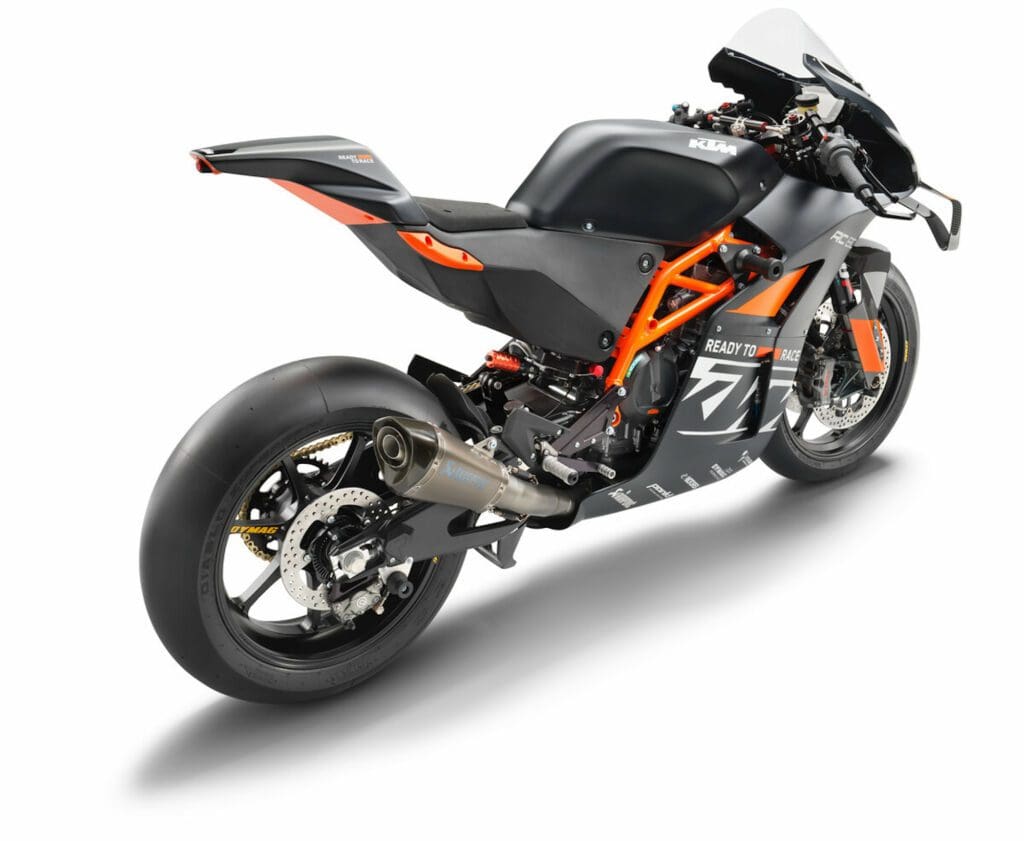 KTM's monstrosity: The beautiful RC 8C. Media sourced from KTM's press release.