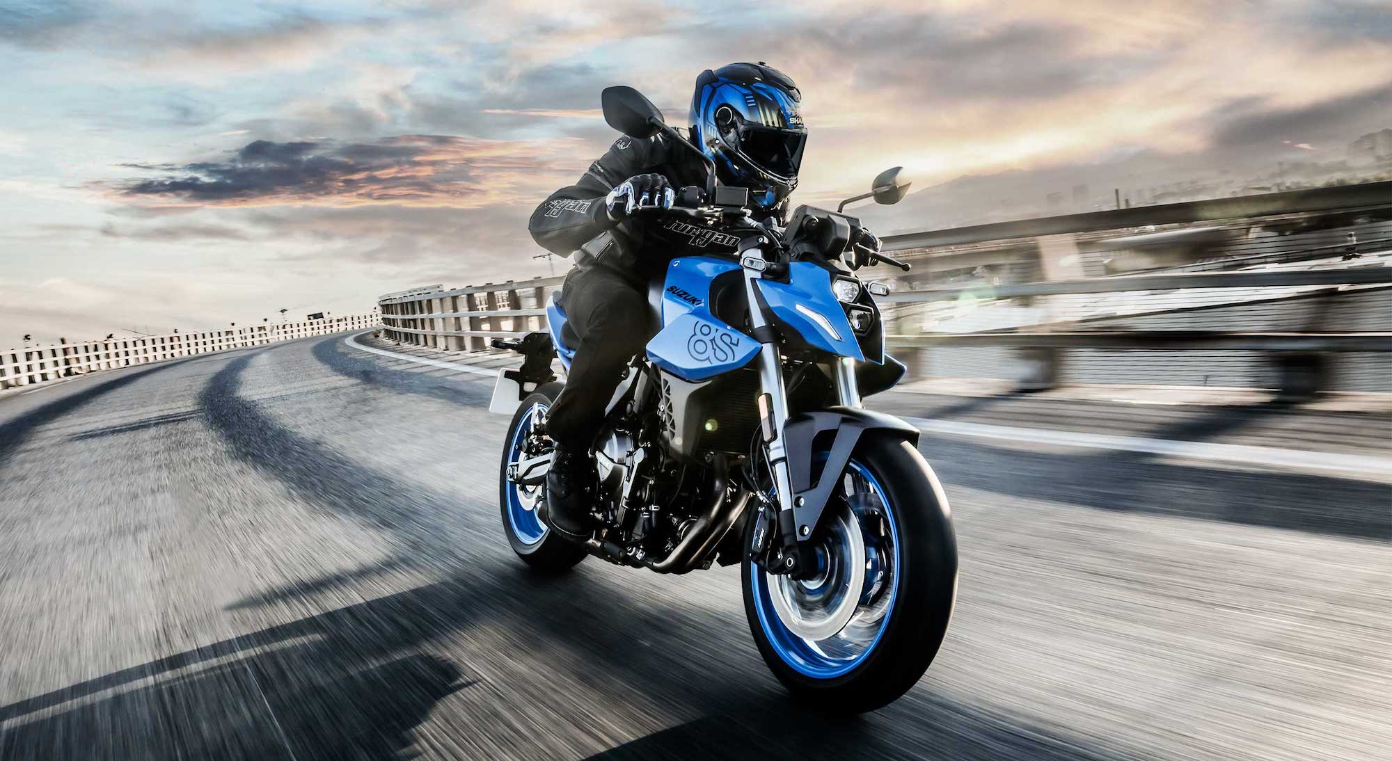 Meet the newest addition to Suzuki’s GSX line: The GSX-8S. Media sourced from Suzuki.