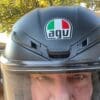 Forehead intake vents on the AGV K6