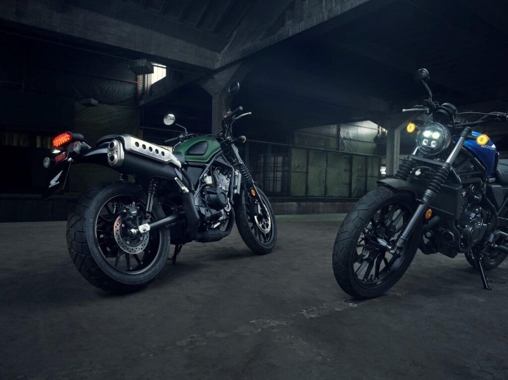 Honda's all-new scrambler, the 2023 CL500. Media sourced from Honda's recent press release.