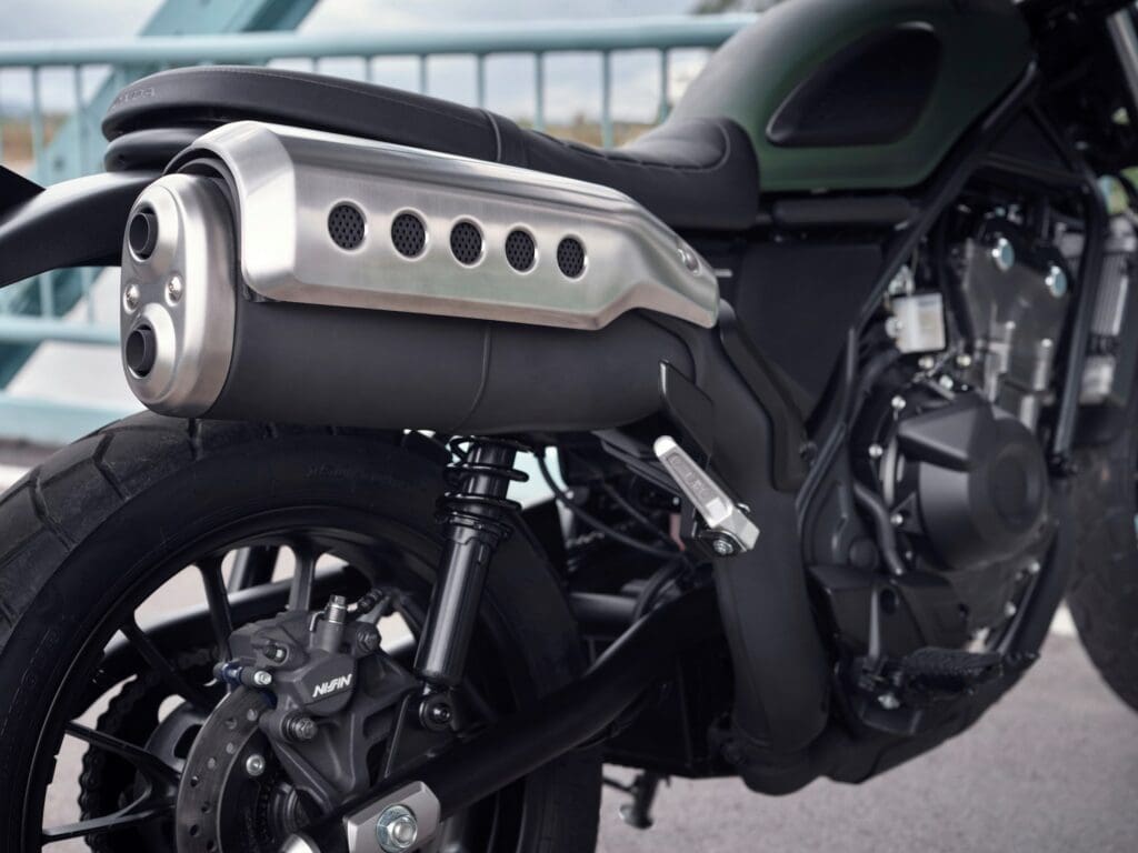 Honda's all-new scrambler, the 2023 CL500. Media sourced from Honda's recent press release.