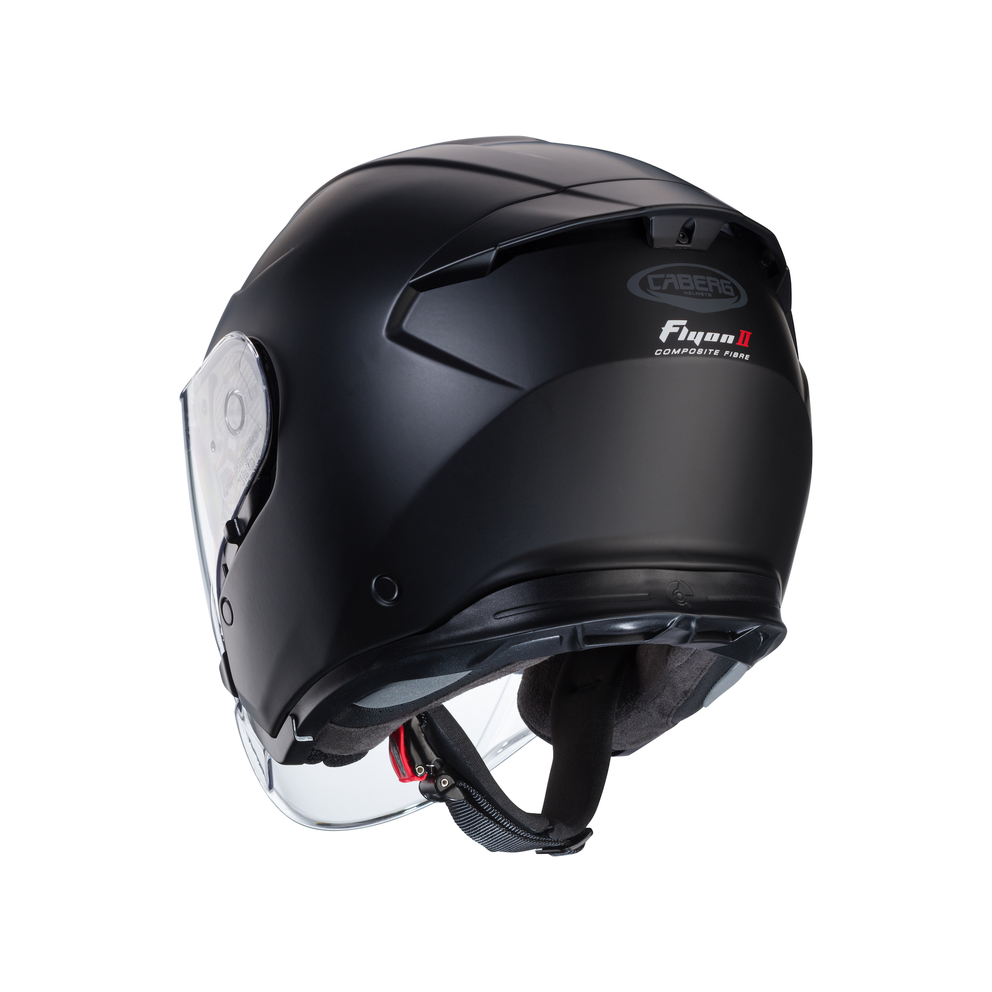 Caberg's newest Jet helmet, the FLYON II. Media sourced from Caberg's press release.