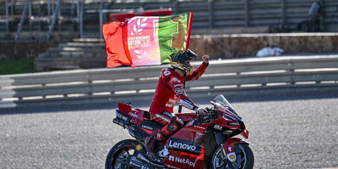 Ducati's the World Champion, winning a trifecta of crowns for Bologna! Media sourced from Ducati's Media House.
