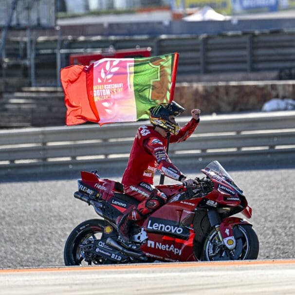 Ducati's the World Champion, winning a trifecta of crowns for Bologna! Media sourced from Ducati's Media House.