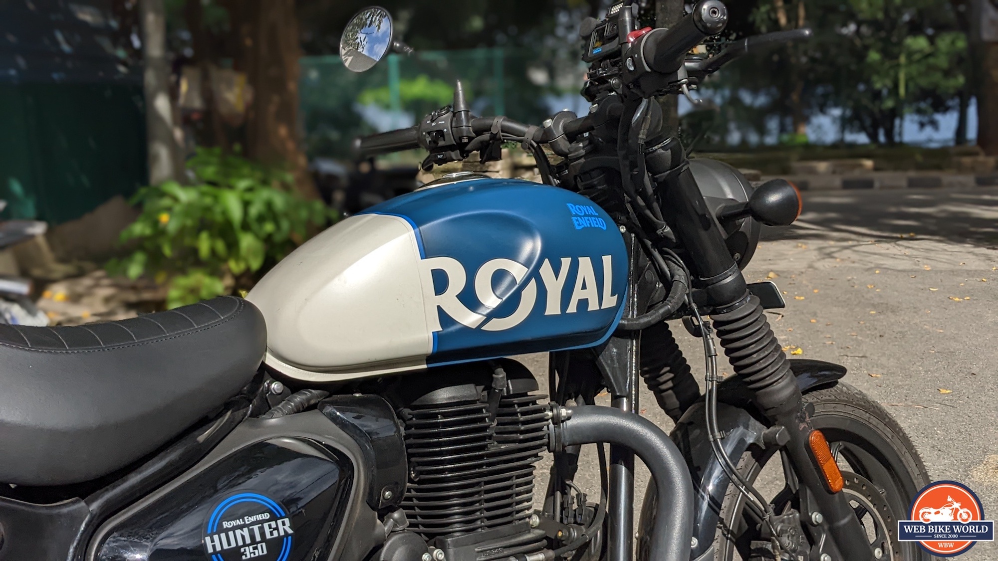 Royal Enfield's Hunter 350. Media sourced from our own review on the Royal Enfield Hunter 350. All rights reserved.