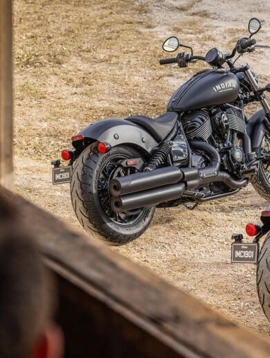 Indian's Chief Bobber Dark Horse. Media sourced from Indian Motorcycles.
