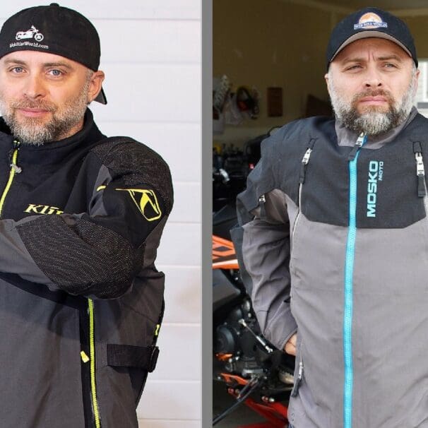 The Klim Raptor GTX jacket vs the Mosko Moto Basilisk.