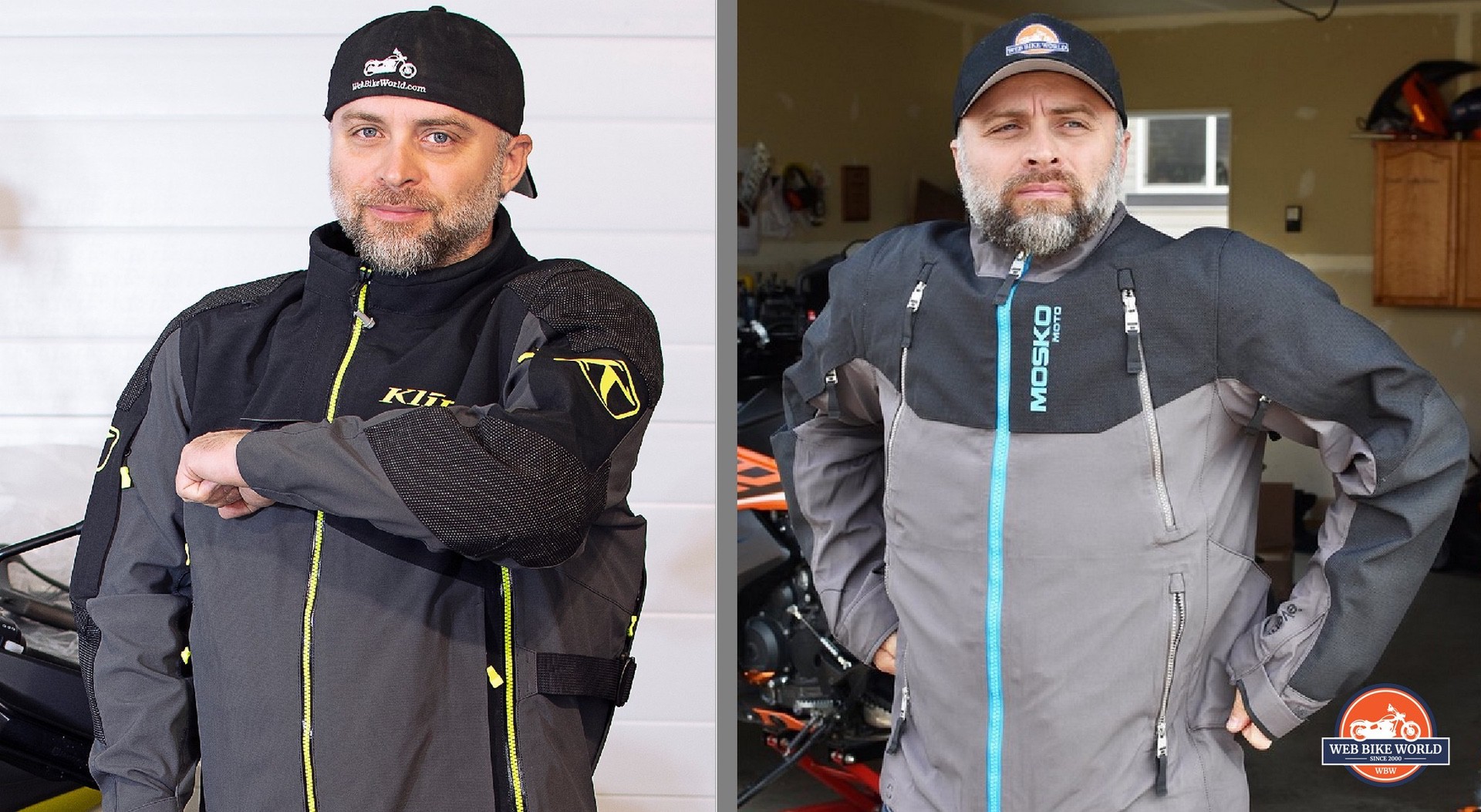 The Klim Raptor GTX jacket vs the Mosko Moto Basilisk.