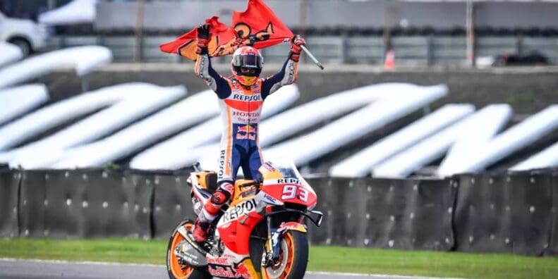 Marc Marquez in his natural habitat. Media sourced from Der Spiegel.