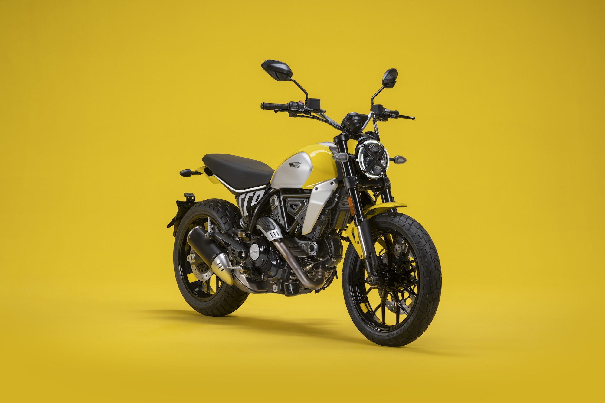 Ducati's new Scrambler range, including the Scrambler Icon, the Scrambler Full Throttle, and the Scrambler Night Shift. Media sourced from Ducati's press release.