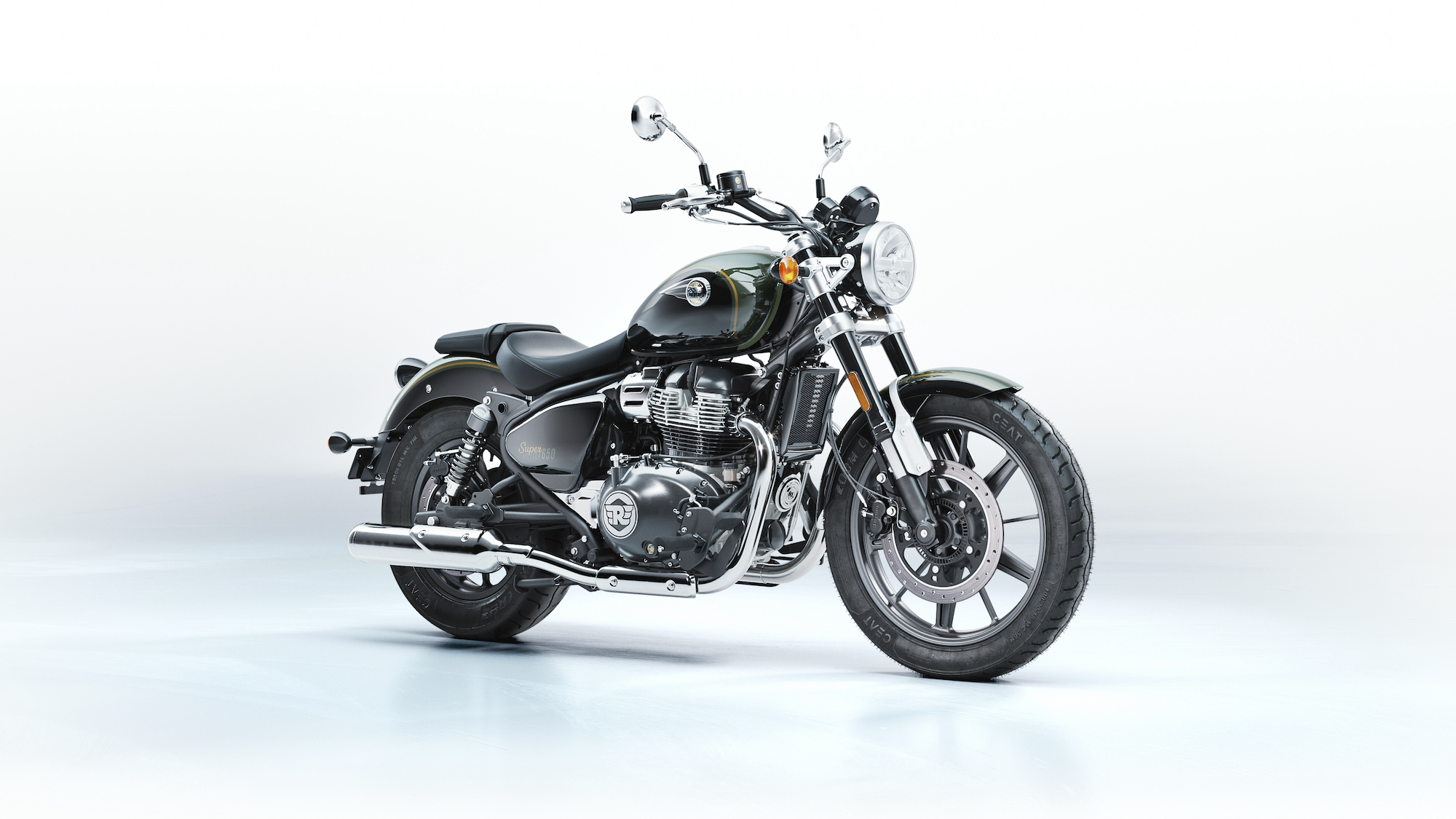 Royal Enfield's brand new Super Meteor 650. Media sourced from Royal Enfield.