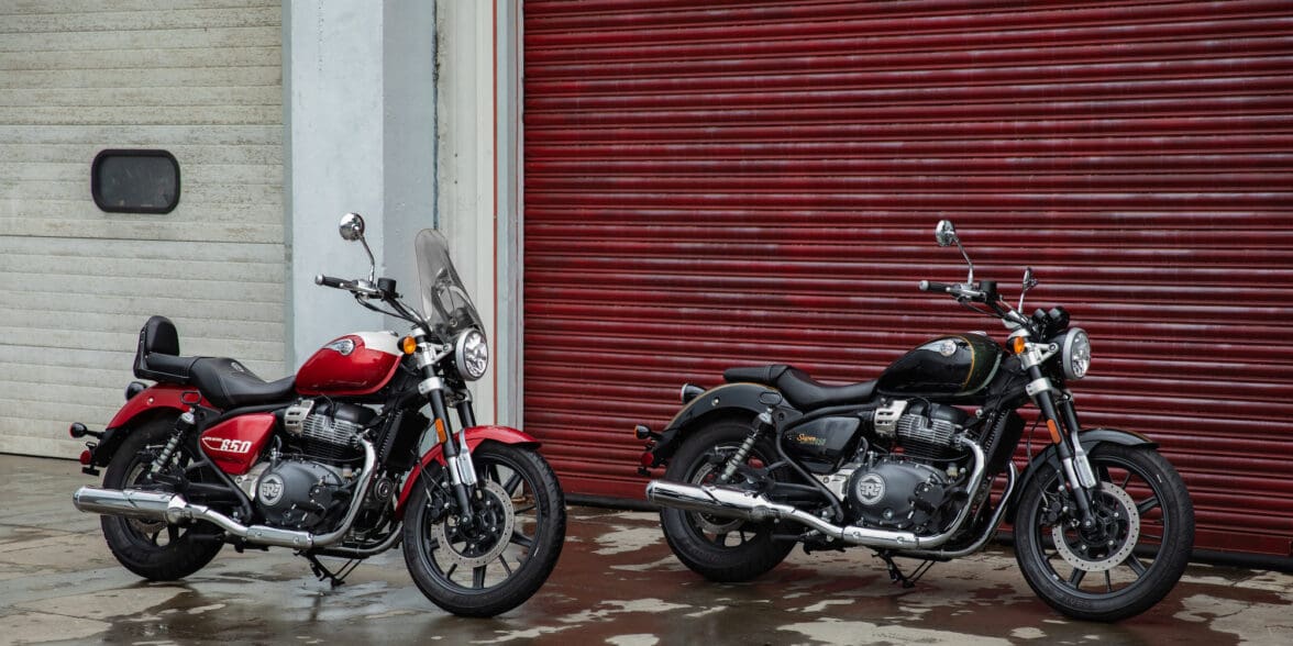 Royal Enfield's new middleweight cruiser, the Super Meteor 650 / Tourer. Media sourced from Royal Enfield's press release.