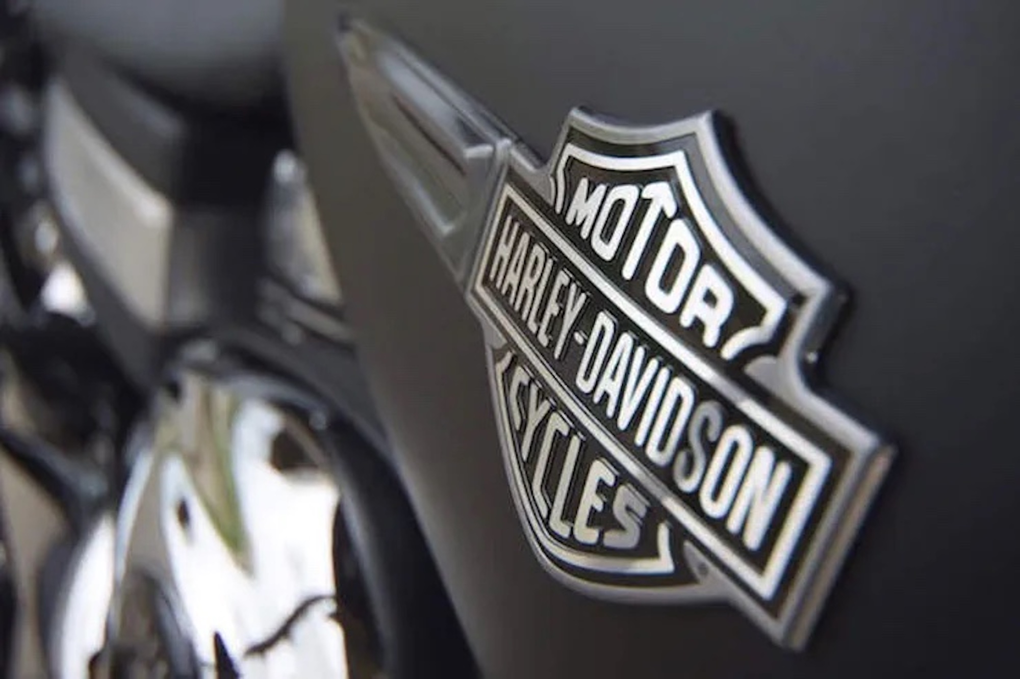 Harley's iconic logo. Media sourced from Bennetts.