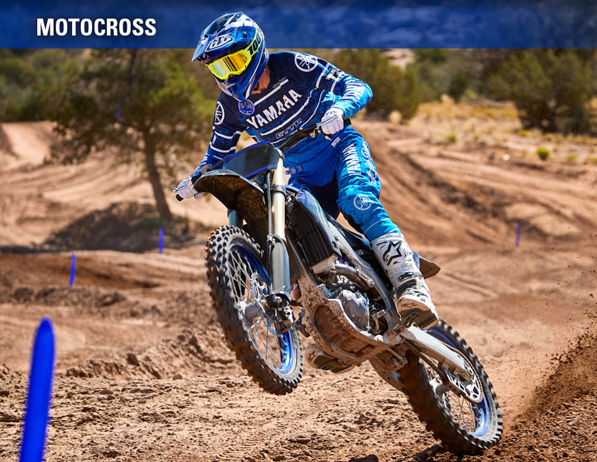 A Motocross motorcycle from Yamaha. Media sourced from Yamaha.