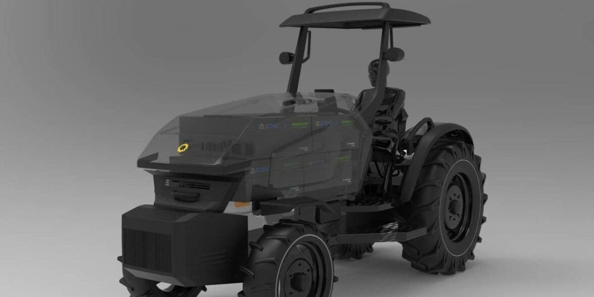 A new colleboration: Energica Inside and Solectrac in the bid to create electric tractors for our global agriculture industry. Media sourced from Ideanomics/Energica's press release.