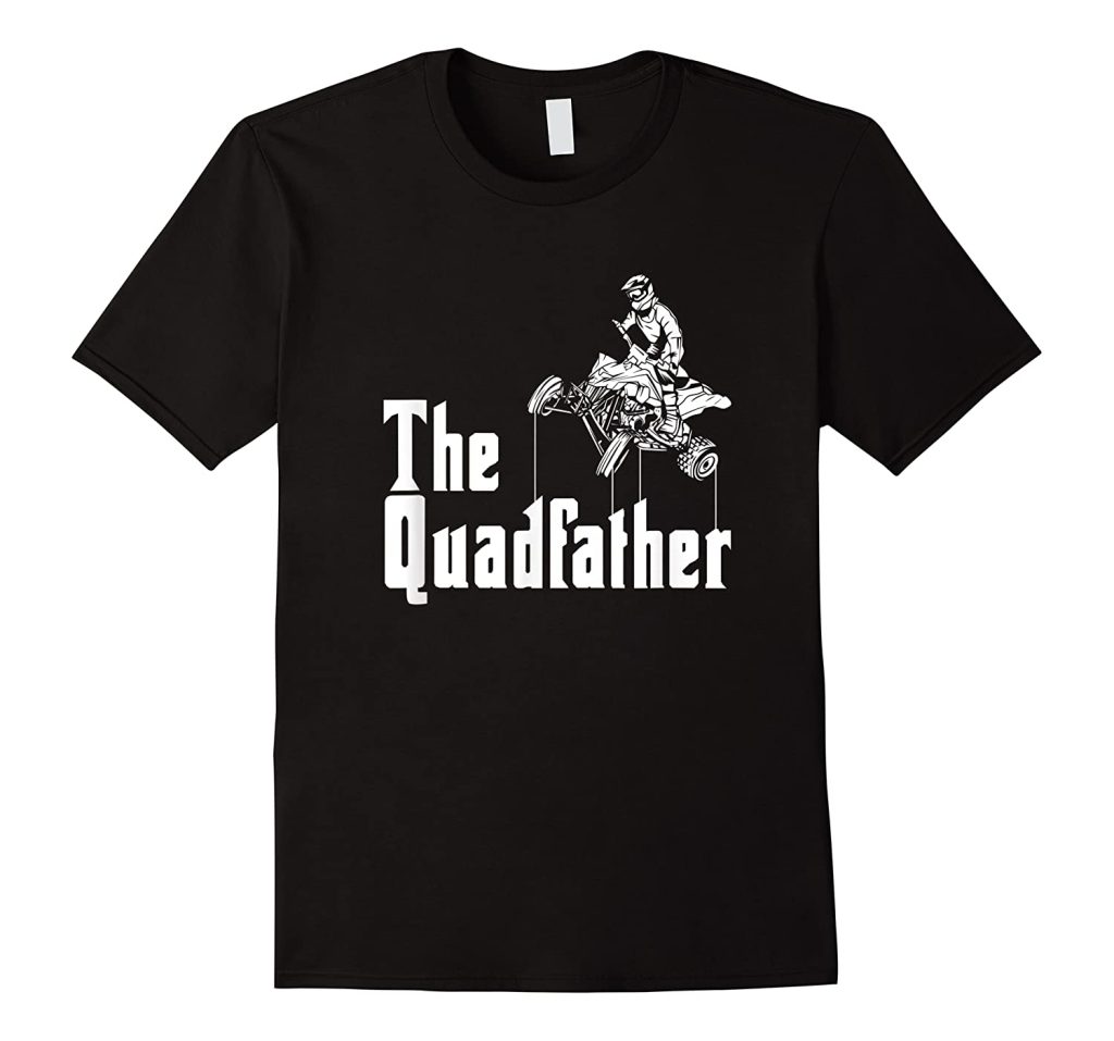 The Quadfather T-shirt on white background