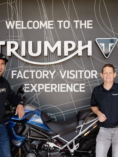 Triumph celebrating their entry into the competitive off-roading races for 2024! Media sourced from Powersport Business.