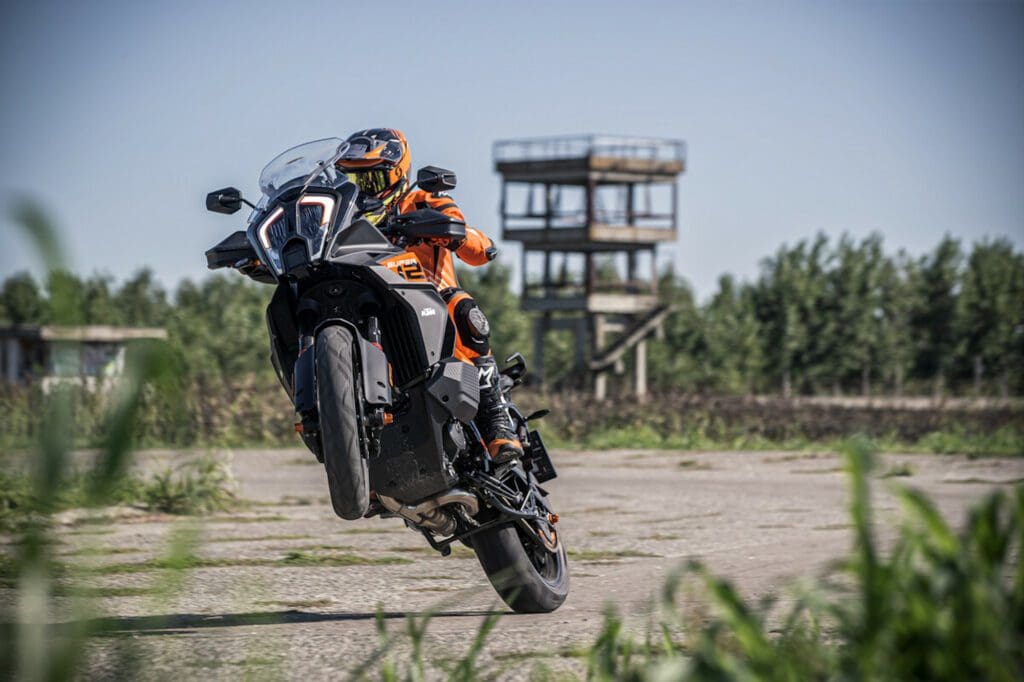 KTM's 2023 1290 Super Adventure S. Media sourced from KTM.