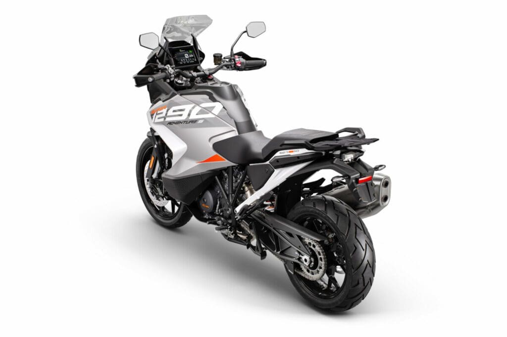 KTM's 2023 1290 Super Adventure S. Media sourced from KTM.