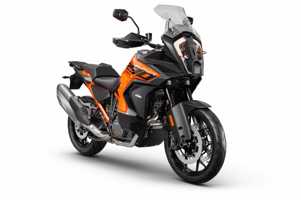 KTM's 2023 1290 Super Adventure S. Media sourced from KTM.